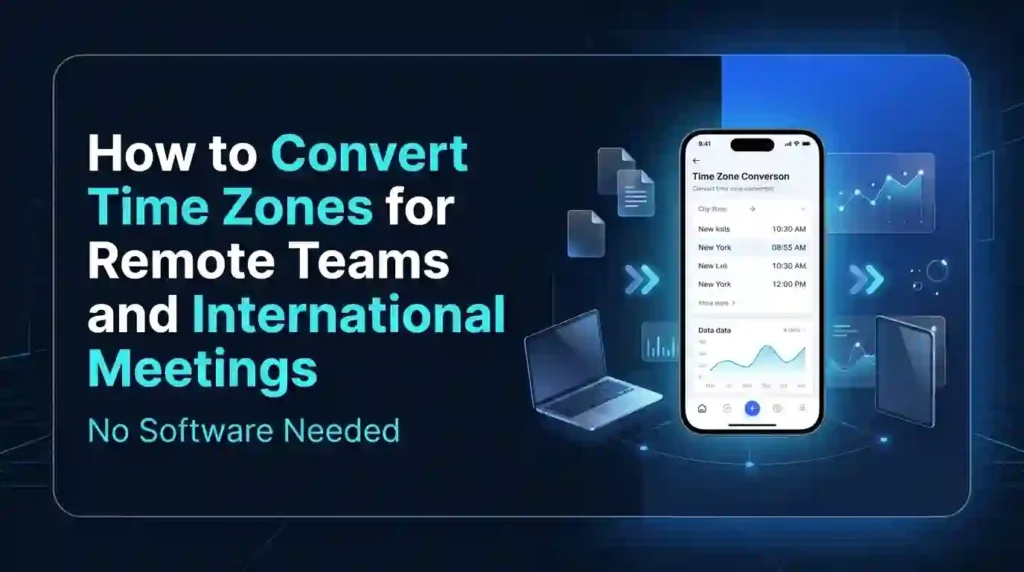 How to Convert Time Zones for Remote Teams and International Meetings