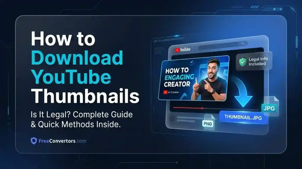 How to Download YouTube Thumbnails — Is It Legal Complete Guide