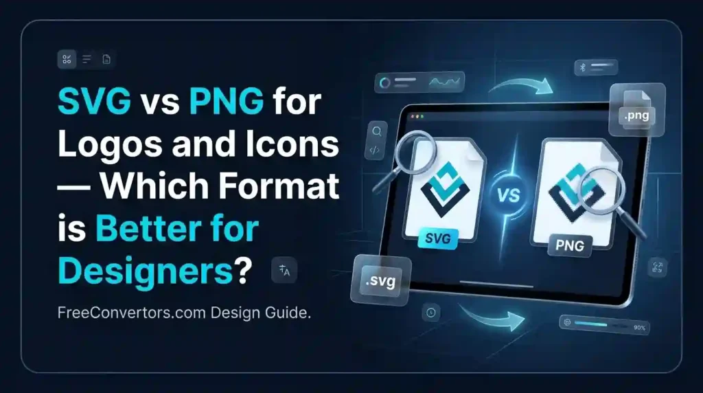 SVG vs PNG for Logos and Icons — Which Format is Better for Designers?