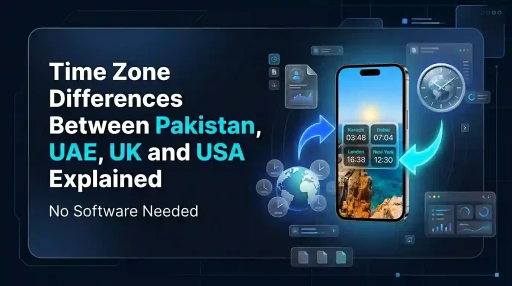 Time Zone Differences Between Pakistan, UAE, UK and USA Explained