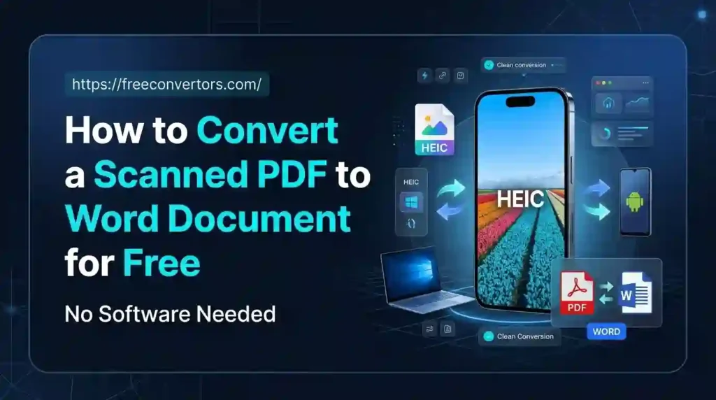 How to Convert a Scanned PDF to a Word Document for Free